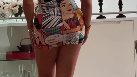 Rocking my favorite comic prints on a dress