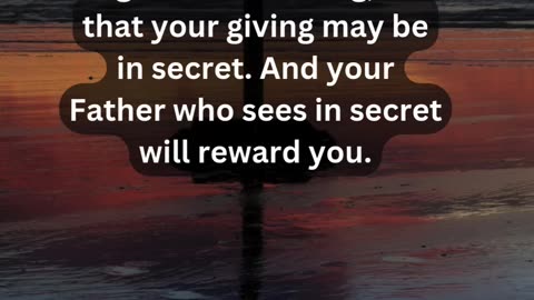 Journey of faith and spiritual growth Matthew 6:3-4 Daily Bible Verse