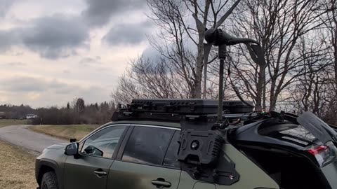 Wind Generator Charges Electric Vehicle