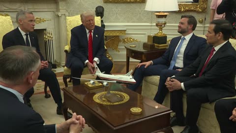 President Trump Participates in a Bilateral Meeting with the Prime Minister of Canada, May 6, 2025