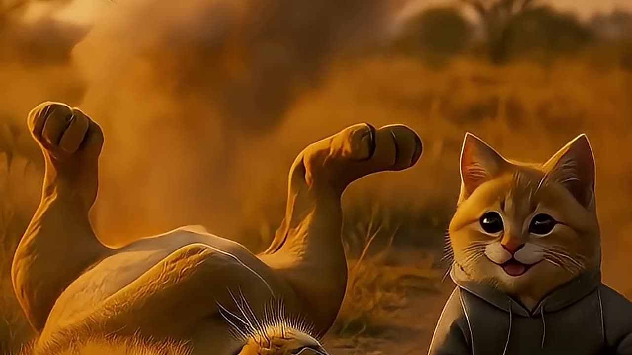 The Cat That Outsmarted A Lion