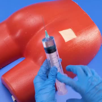 The correct way to give an intramuscular injection. ☝️