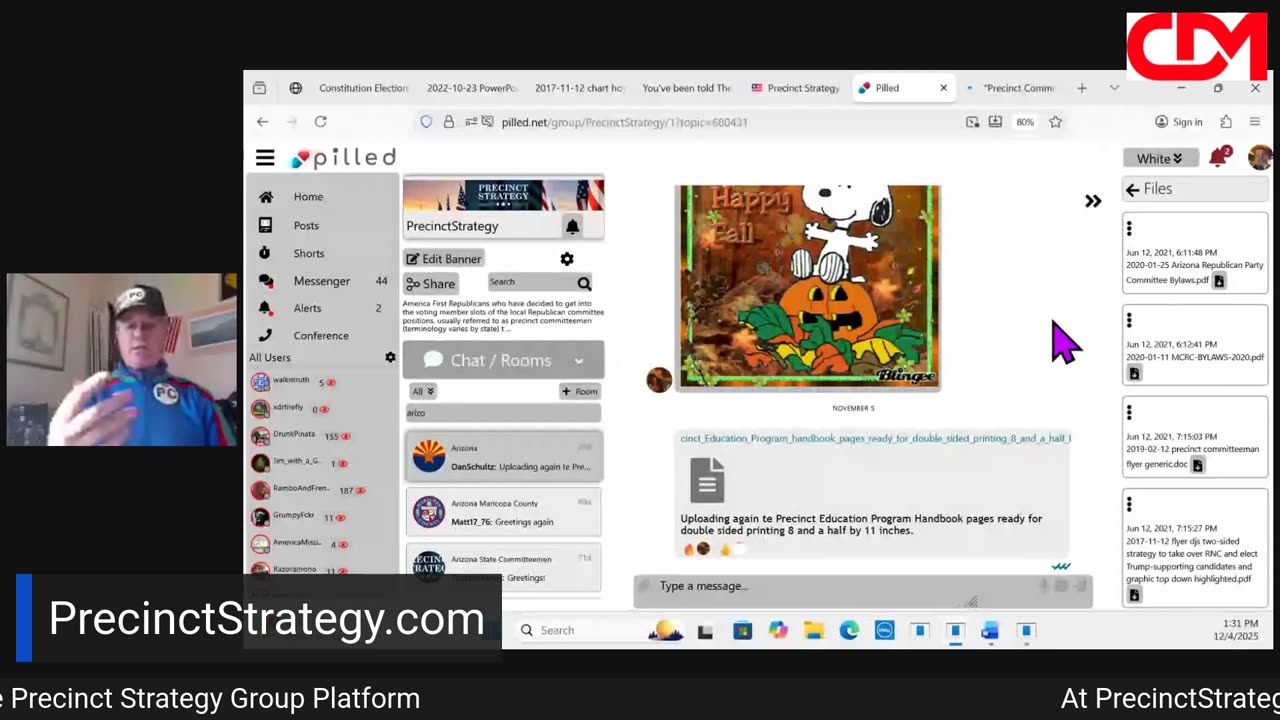 Precinct Strategy Recipe: Art. I, Sec. 4, cl. 1. Cooks? Dan Schultz December 4 2025