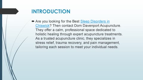 Best Sleep Disorders in Chiswick
