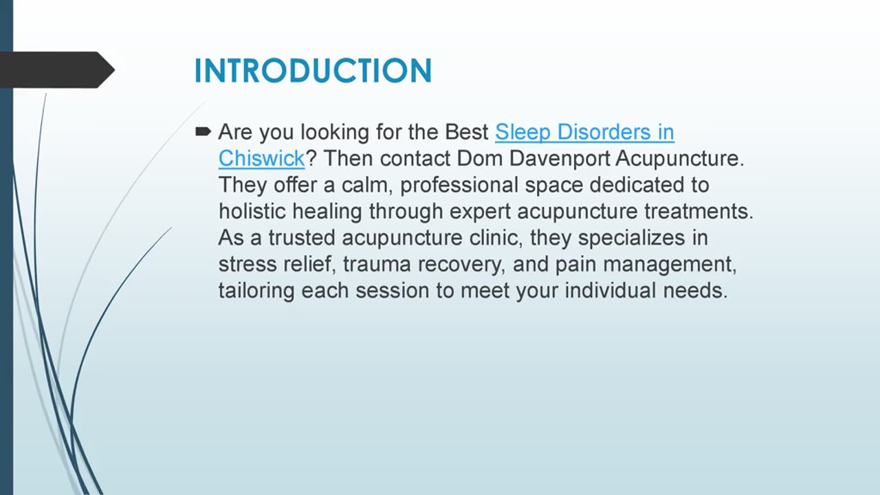 Best Sleep Disorders in Chiswick