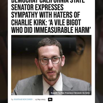 Democrat Smears Charlie Kirk as "Bigot"