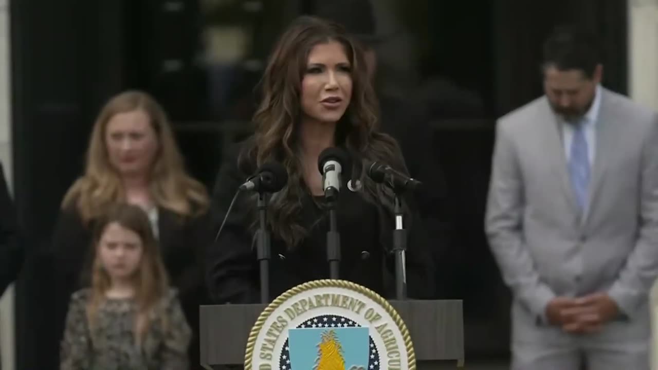 Agriculture Secretary Brooke Rollins, DHS Secretary Kristi Noam and Attorney General Pam Bondi Host Press Conference in support of the Maude family - April 30, 2025
