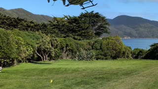 When you book a helicopter to take you somewhere in New Zealand, it lands on your front lawn.