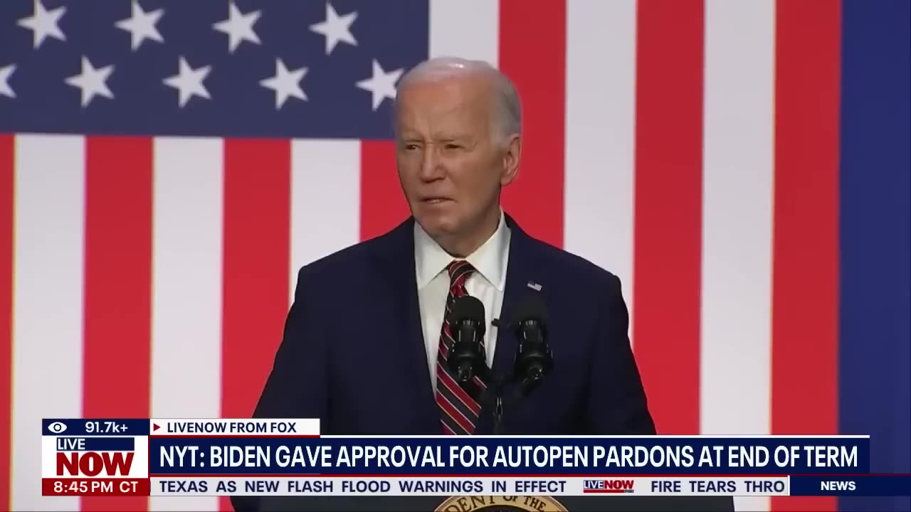 Former President Joe Biden defends his use of an autopen