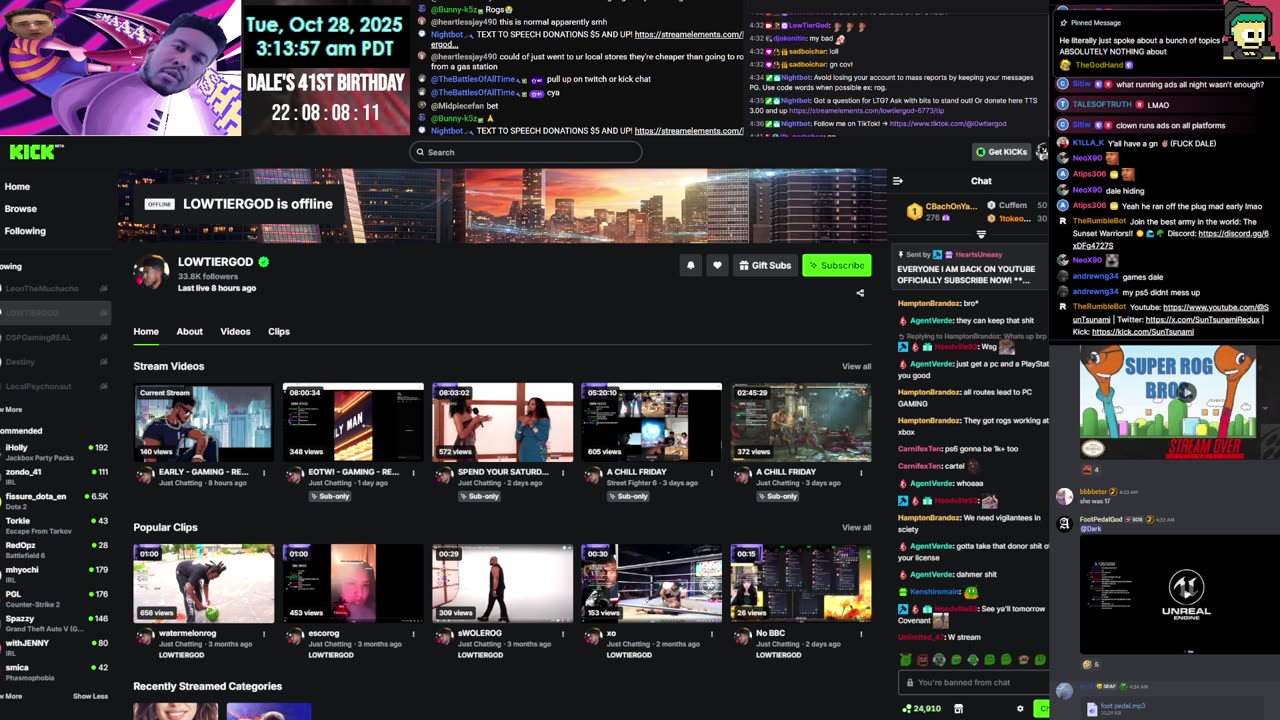 | LowTierGod Restream Live 🔴