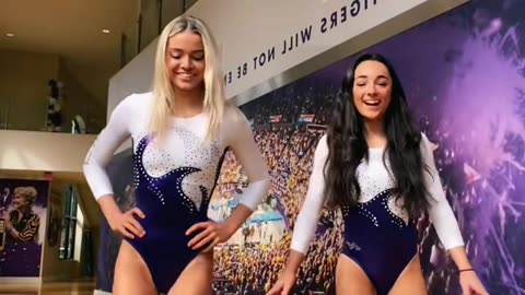 Mood after tiger dub!🤑 #foryou #lsu #gymnastics @elenamarenas01