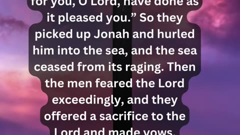 Journey of faith and spiritual growth Jonah 1:14-16 Daily Bible Verse