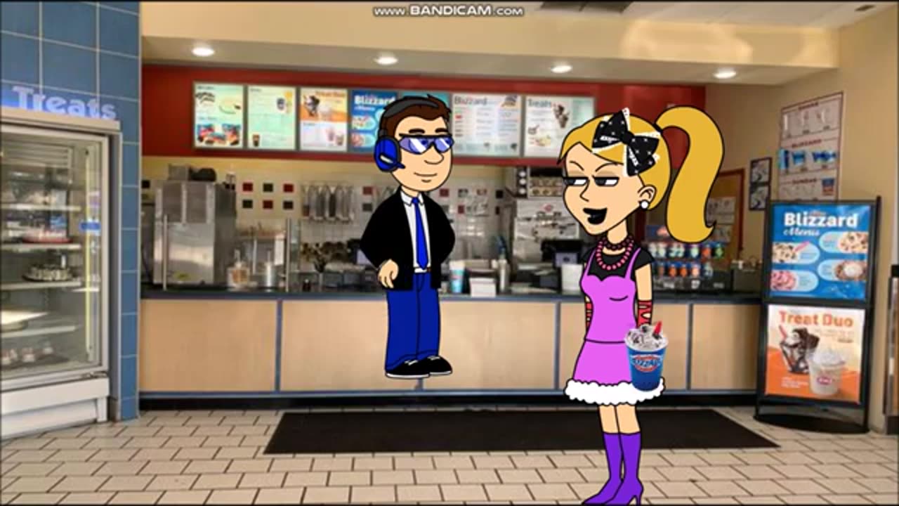 Amber Throws A Blizzard At Izzy At Dairy Queen/Grounded