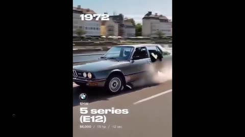 A look at BMW's over the years - as the car evolves on the road... fast clip