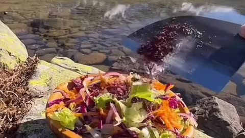 Cooking Lamb in the Wild | Mountain Feast with Nature's Touch 🏔️🌿