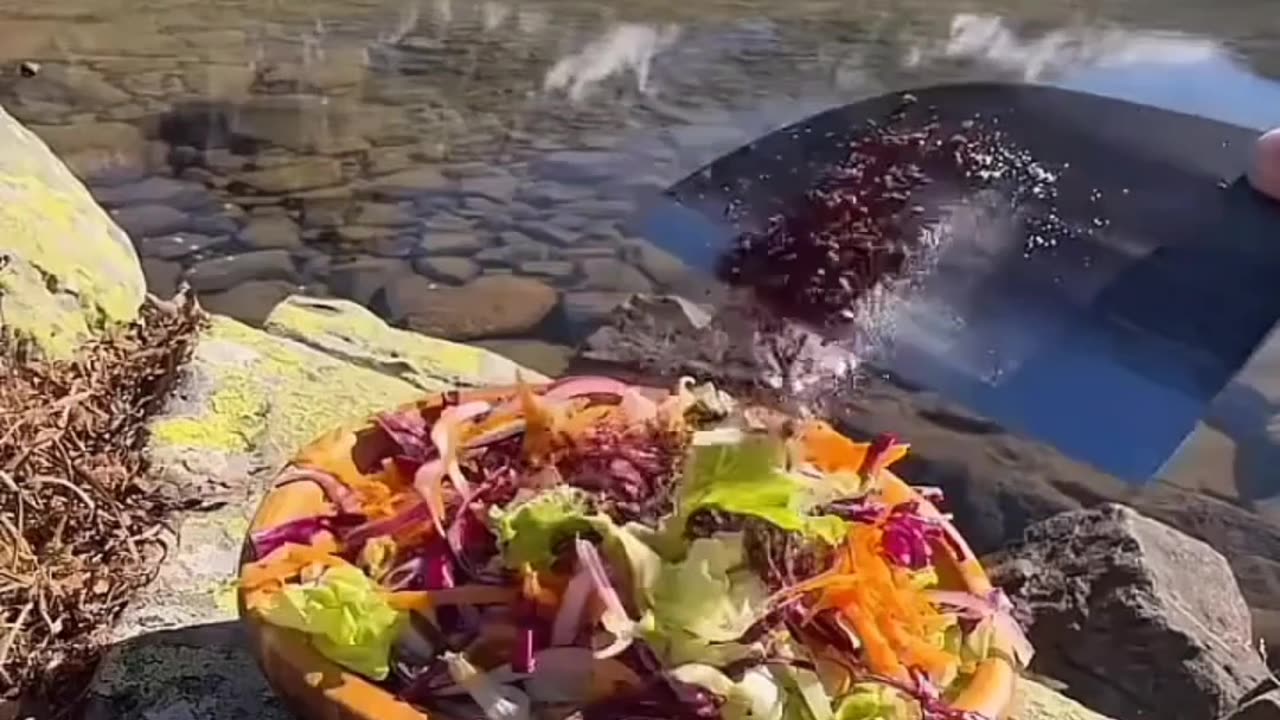 Cooking Lamb in the Wild | Mountain Feast with Nature's Touch 🏔️🌿