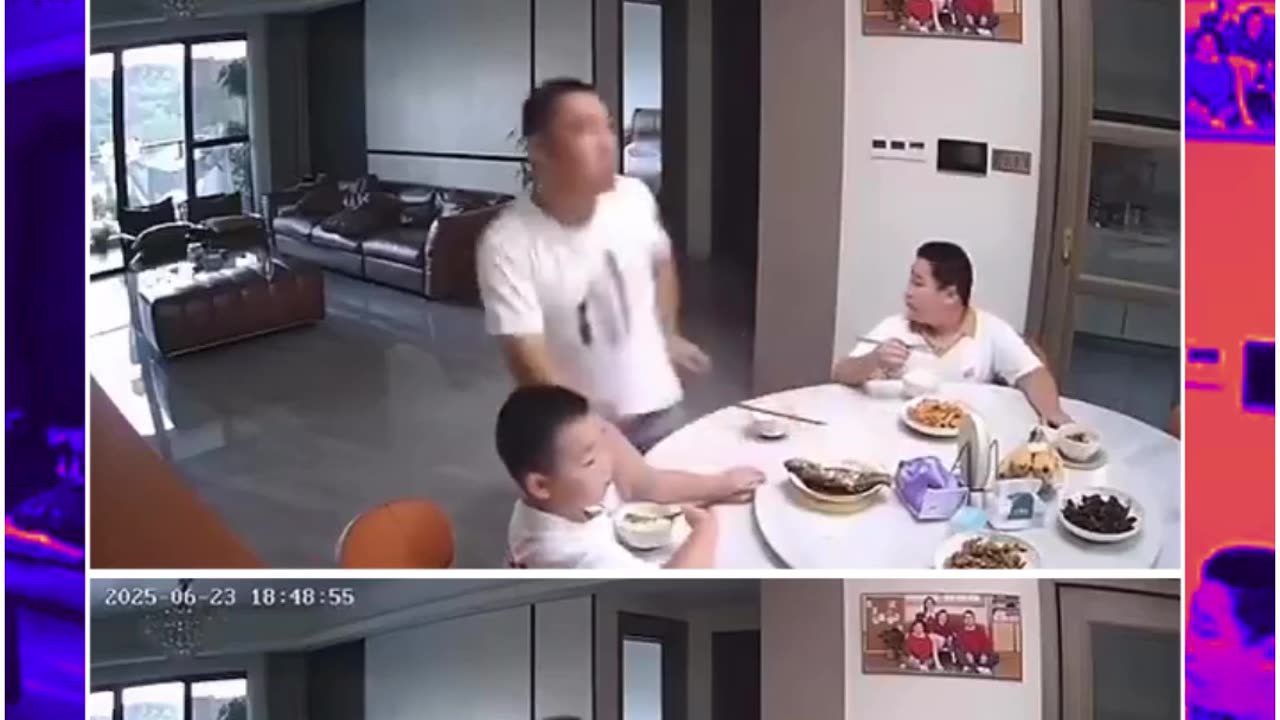 Earthquake Hits China, Kid Runs Back Into Shaking House—Not for Family, But for Food!