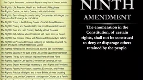 The NINTH Amendment
			