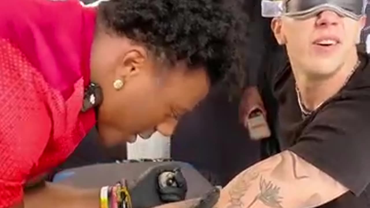 SPEED TATOOES A MESSI FAN CR7 ON HIS ARM ðŸ˜ðŸ’€ WITHOUT HIM KNOWING