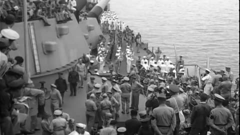 JAPANESE SURRENDER ABOARD USS MISSOURI - JAPANESE SURRENDER ABOARD USS MISSOURI - 428-npc-14518