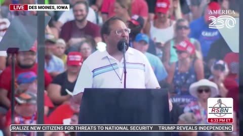 FULL SPEECH: GOP Chairman Jeff Kaufmann Speaks at the Trump Rally in Des Moines, IA - 7/3/25