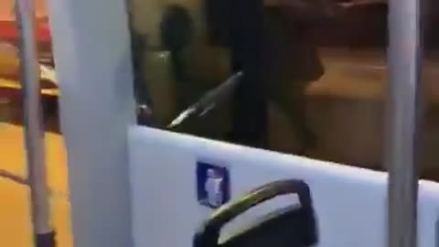 Usual suspect in Switzerland spits on a defenseless woman and is educated by a Swiss man.