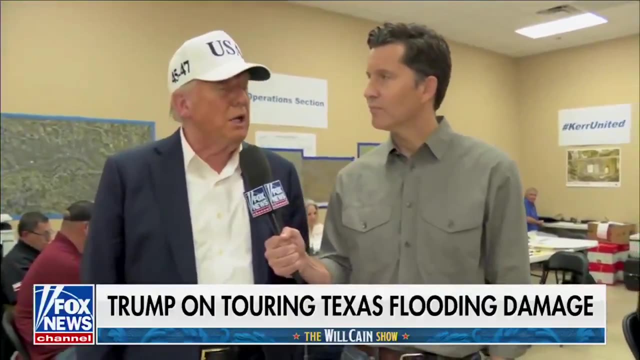 President Trump says showing up to disaster zones is part of his job and duty