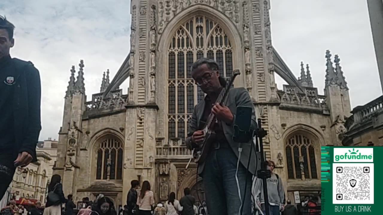 Jazz Nano Street Edition: Busking in Bath, England: 2025 Tour in UK