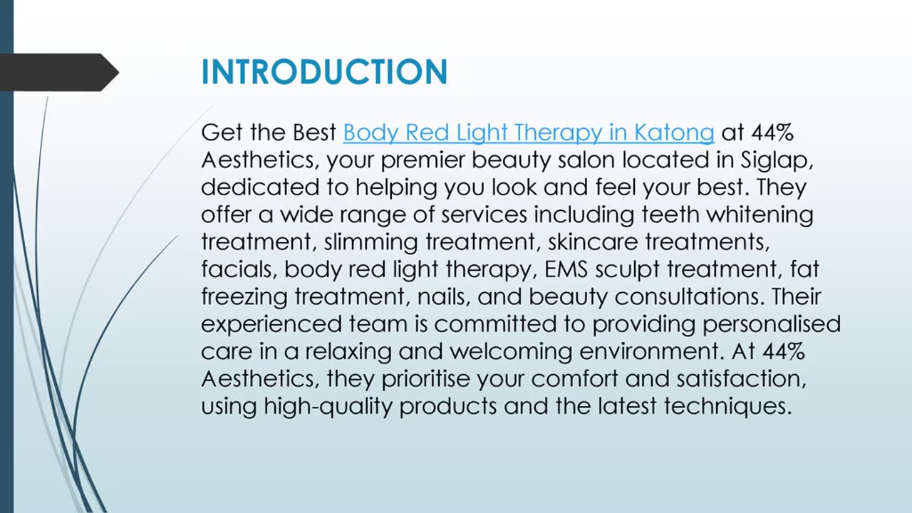 Get the Best Body Red Light Therapy in Katong
