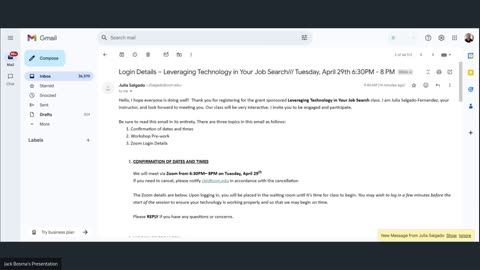Leveraging Technology in Your Job Search/// Tuesday, April 29th 6:30PM - 8 PM ET