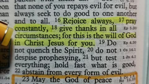 Give Thanks In All Circumstances..
