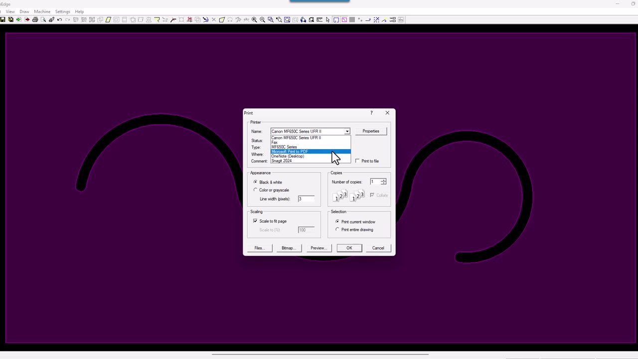 PRINT TO PDF FROM DESIGNEDGE