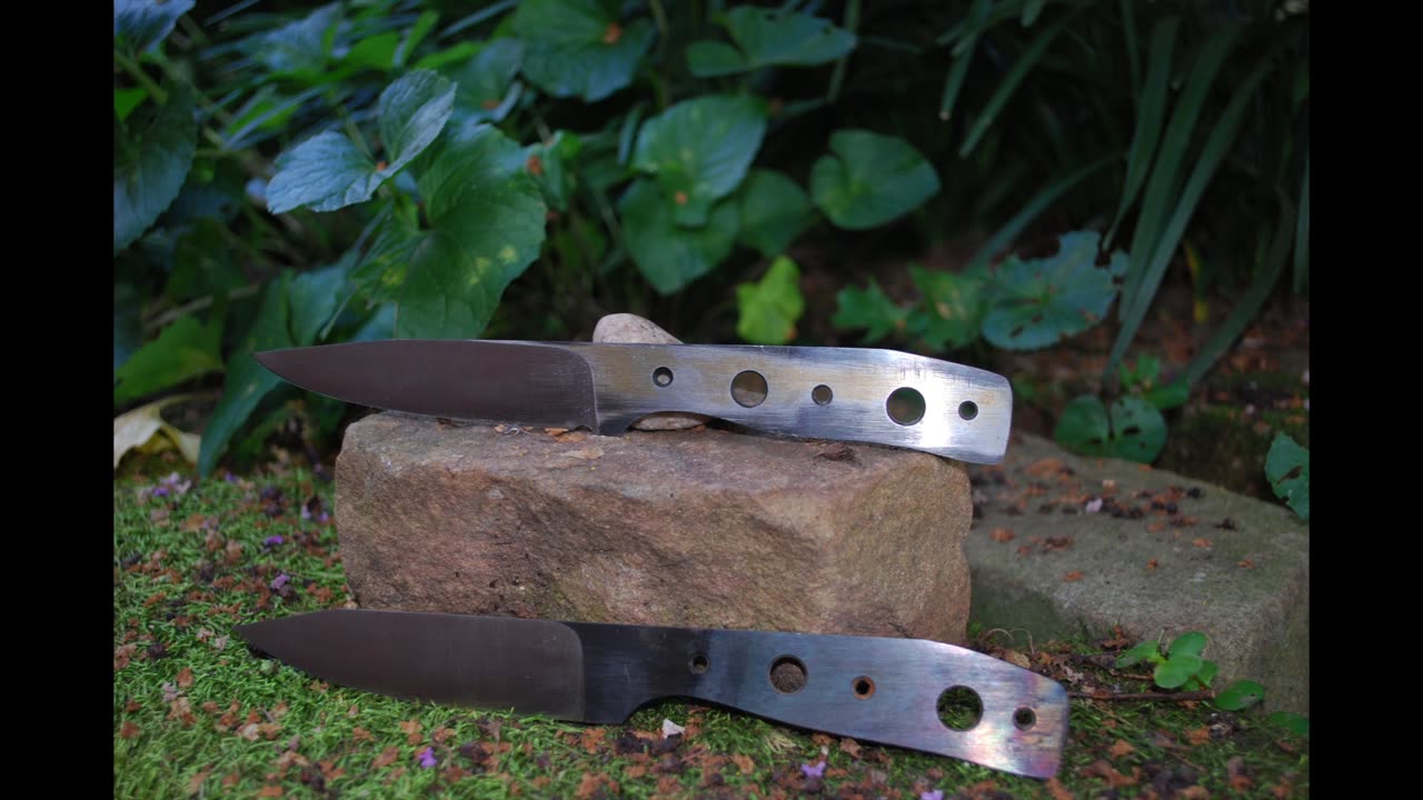 Forging a pair of paring knives