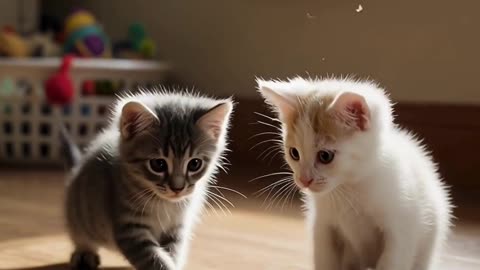 Kitten Laser Chase Madness! 😺🔴 | Cute Kitten Short #Shorts