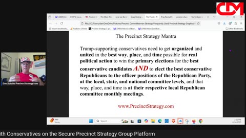 Precinct Strategy Call to Political Action No. 20. The Main Thing. Dan Schultz June 24 2025