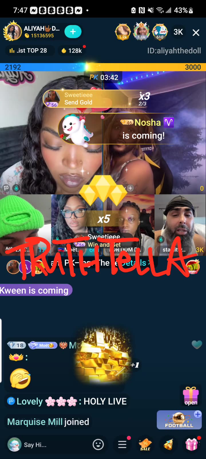 LIYAH THE DOLL LIT TEAM PK WITH MOETGODDESS, FLYY, LITTY, FLOCKO, UNKNOWN, G2T & MORE THEN LINES UP WITH OFFICIAL CITIZEN