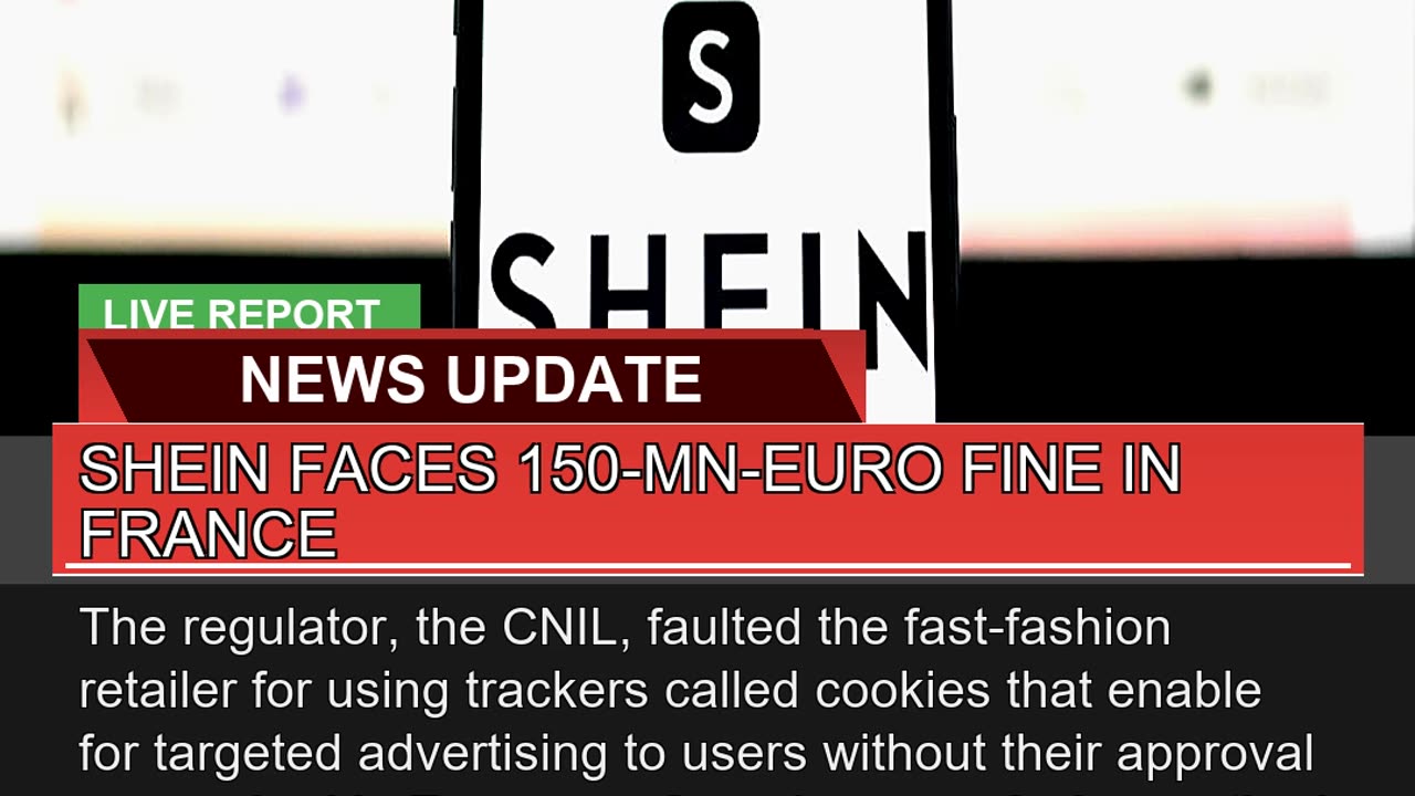 Shein Faces 150mneuro Fine in France