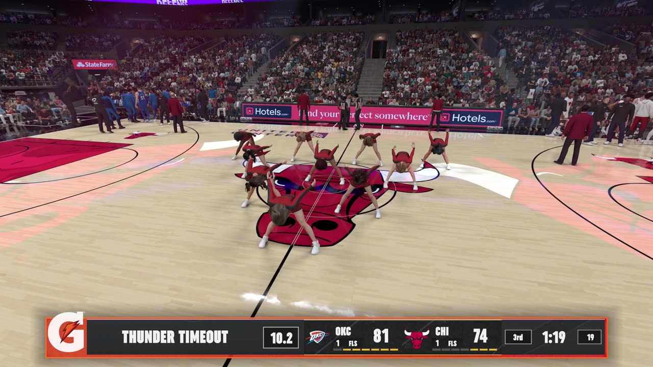 NBA 2k25 Oklahoma City Thunder Franchise Game 2 Thunder Vs Bulls CPU Vs CPU