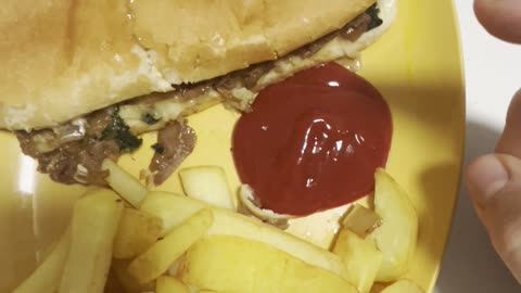Philly cheesesteak sandwich