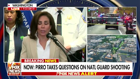 'Kiss the ground and thank God!' Pirro yells over people blaming Trump for DC shooting
