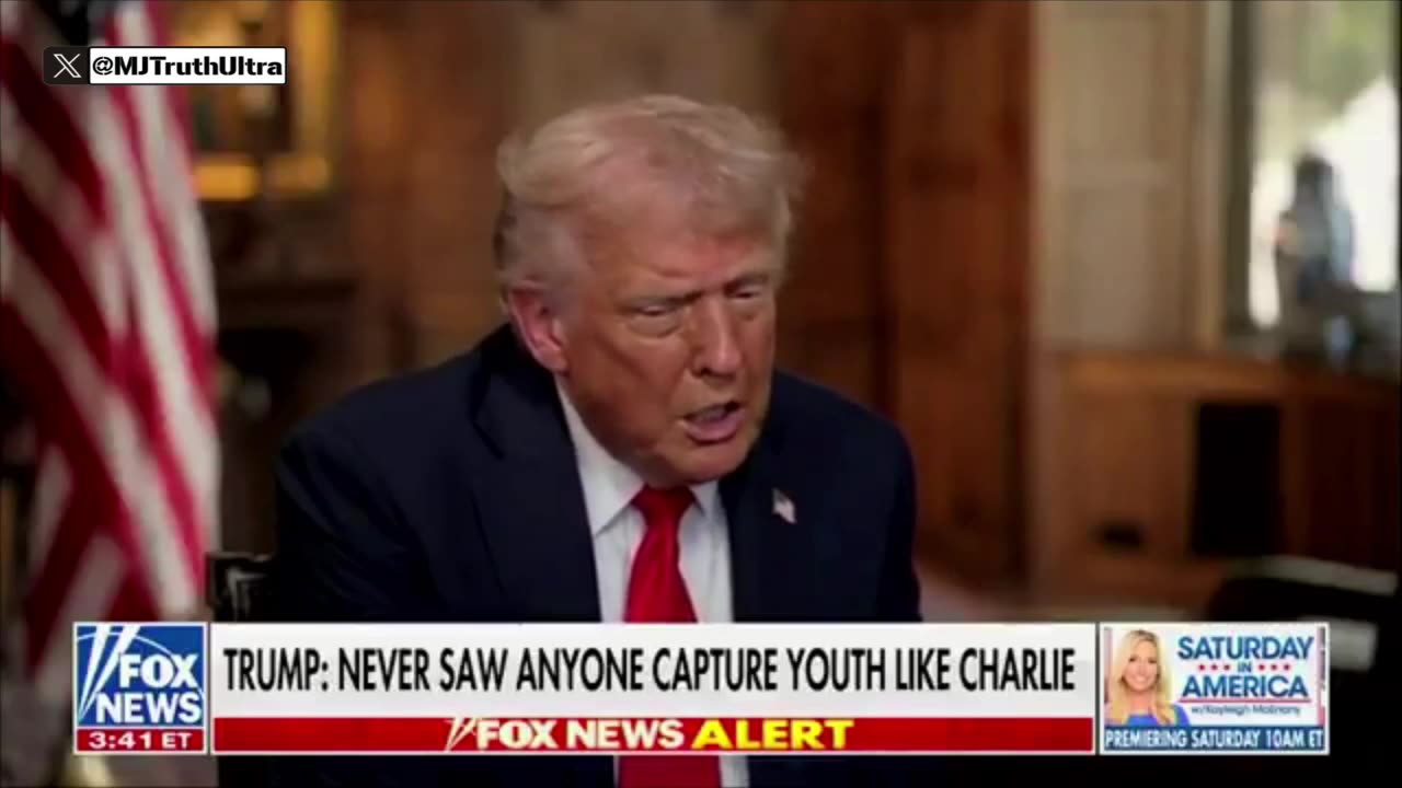 Trump - Charlie Kirk had a good chance to become President