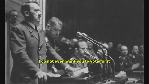Hitler Debate With Opponets In The Reichtag Over The Enabling Act - English