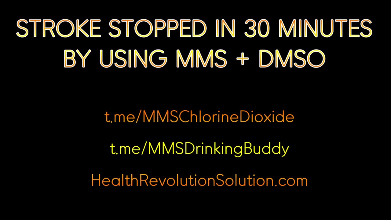 DMSO and MMS Stops Stroke In 30 Minutes Testimonial