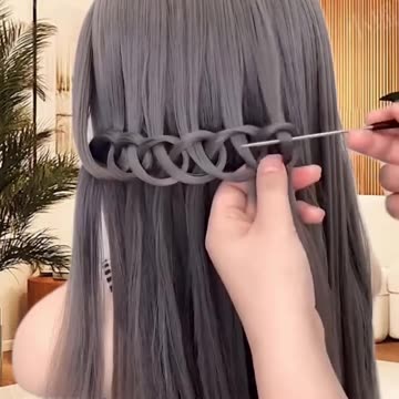 A special hairstyle that's sure to impress!.hd