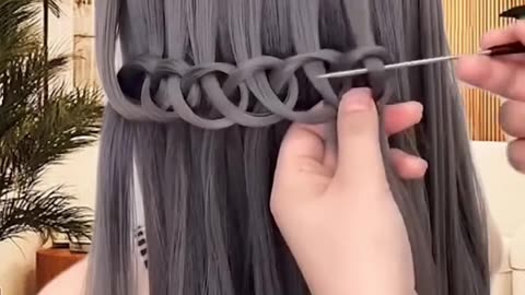 A special hairstyle that's sure to impress!.hd