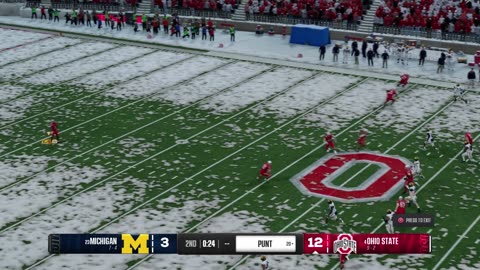 EA Sports College Football 25 Ohio State Dynasty Year 1 Game 12 Michigan Vs Ohio State CPU Vs CPU