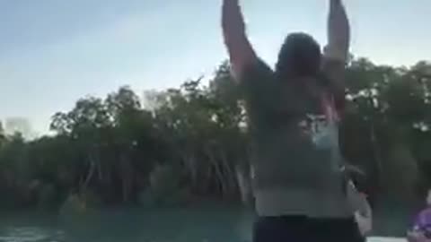 When this dude feeds the birds, he is serious about it.
			