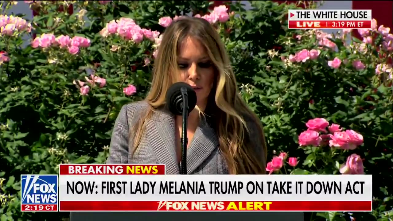 FLOTUS speaks at the White House on the TAKE IT DOWN Act