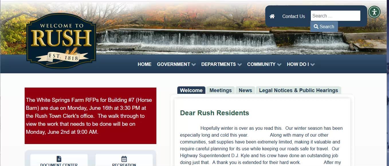 Rush NY huge trucks keep blocking roads at night