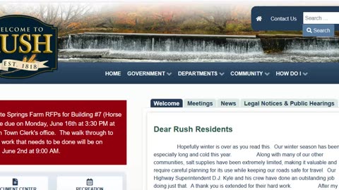 Rush NY huge trucks keep blocking roads at night